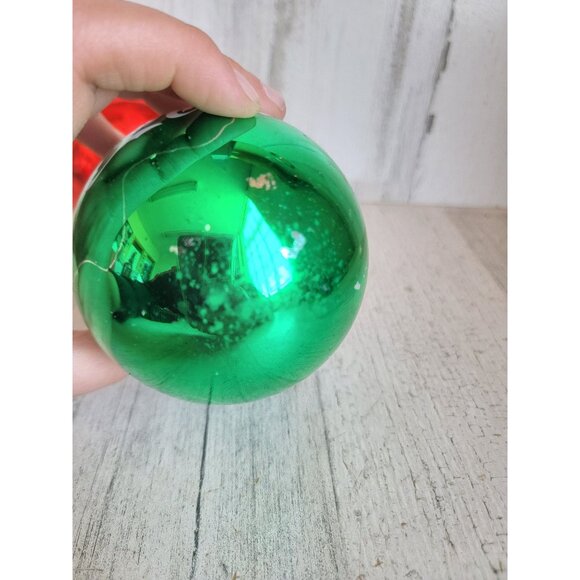 Vintage AS IS glass ball coke cola polar bear ornament Xmas set unique - Picture 13 of 16